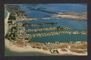 FL Aerial View CLEARWATER BEACH FLORIDA Postcard PC