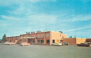 SAULT ST MARIE, Ontario Canada  CASWELL MOTOR HOTEL Roadside 50's CARS  Postcard