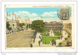 Avenida Saenz Pena y Plaza Casanave, Callao, Peru, PU-1930