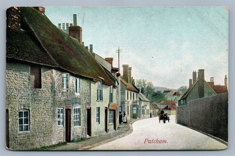 ENGLAND BRIGHTON AND HOVE PATCHAM ANTIQUE POSTCARD