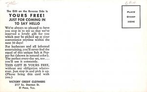 Salt and Pepper Set Advertising Unused 