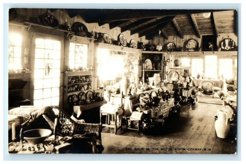 c1905 The Shop In The Woods North Conway New Hampshire NH RPPC Photo