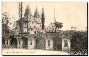 Old Postcard Chateau d & # 39Anet La Chapelle