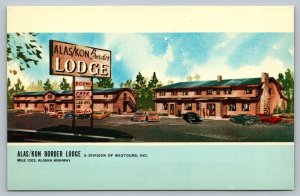 Postcard Alas/Kon Border Lodge Mile 1202 Alaska Highway Yukon Territory AK Hotel