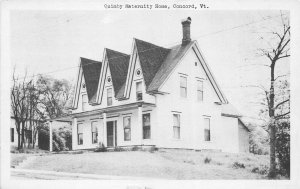 Concord Vermont 1930s Postcard Quimby Maternity Home