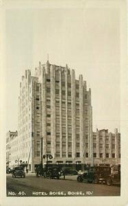 Autos Hotel Boise Idaho #40 1931 RPPC Photo Postcard Wesley Andrews 4197