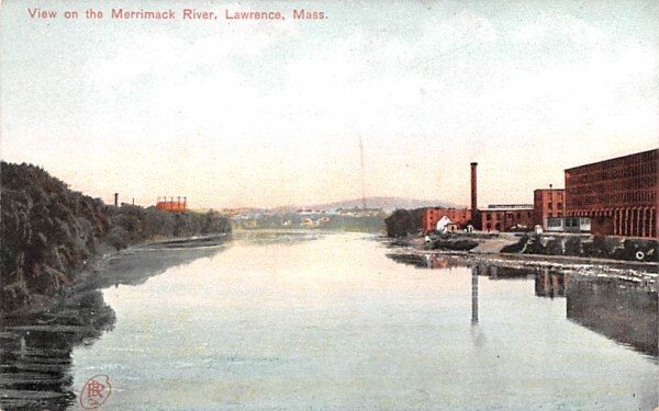 View on the Merrimack River in Lawrence, MA