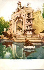 Portugal Fountain At Leiria