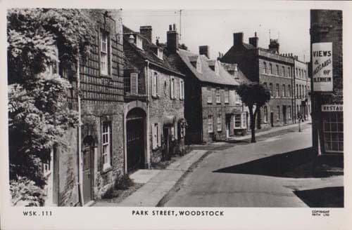 Park Street Woodstock Oxford Blenheim Postcards Advertising Sign Postcard