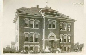 IA, Anthon, Iowa, Saint Joseph, School, RPPC