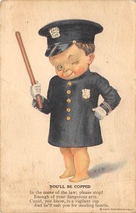 Winking Officer You'll be Copped Occupation, Policeman 1921 