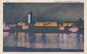 Illinois Chicago 1933 World Fair The Hall Of Science At Night 1933