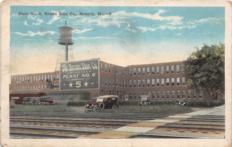 J60/ Moberly Missouri Postcard c1920 Plant No 6 Brown Shoe Co Factory 178