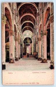LUCCA Cathedral interior ITALY UDB Postcard