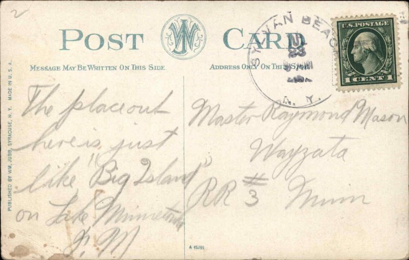 Sylvan Beach New York NY Ship 1900s-10s Postcard