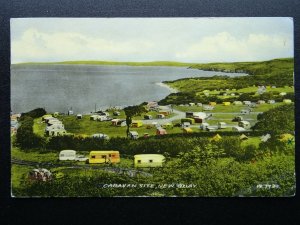 Cornwall NEWQUAY Caravan Site c1950s Postcard by Valentine W7739