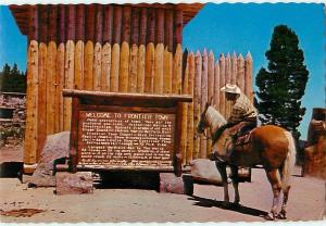 Postcard Sign Frontier Town Montana # 917A