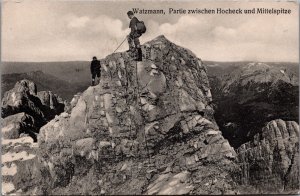 Germany Watzmann Partie Zwischen Hocheck und Mittelspitze Vintage Postcard C062