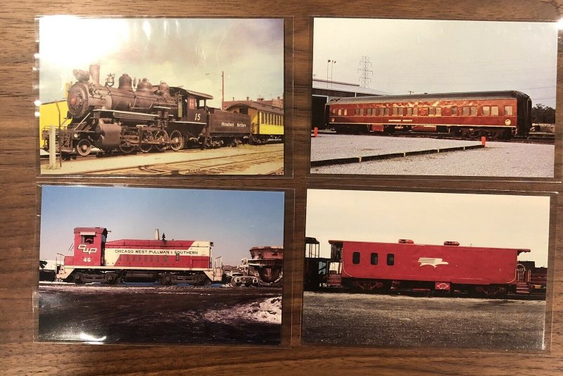 Lot of 4 : Railroad Train Car - Postcard - Mary Jayne's PC