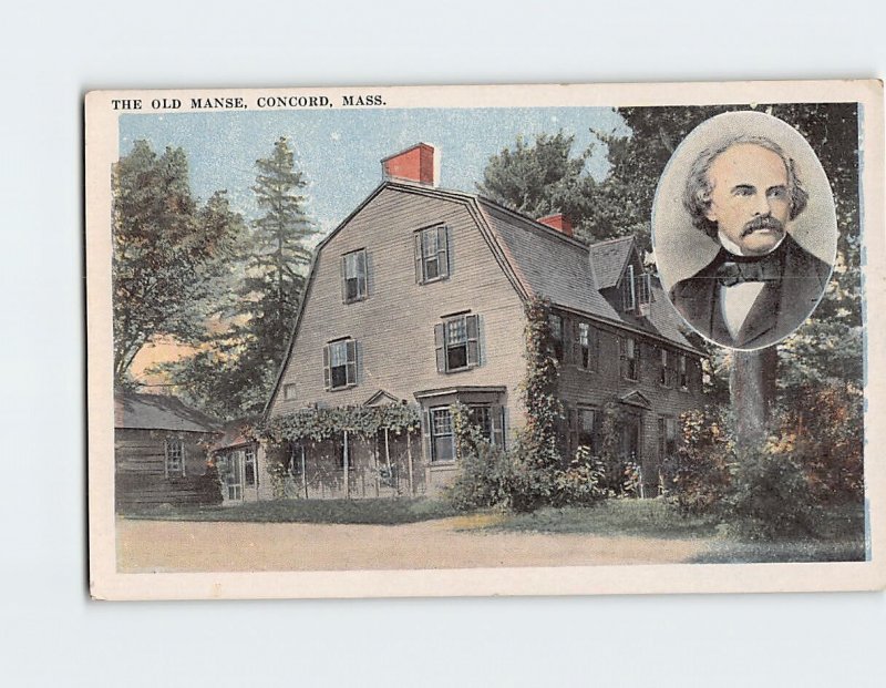 Postcard The Old Manse, Concord, Massachusetts