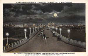 Toward City Oak Cliff Viaduct - Dallas, Texas TX