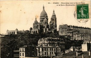 CPA Paris 18e Panorama vers le Sacré Coeur et la Butte Montmartre (283921)