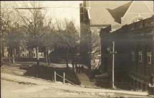 Peru NE West Entrance to Campus c1910 Real Photo Postcard