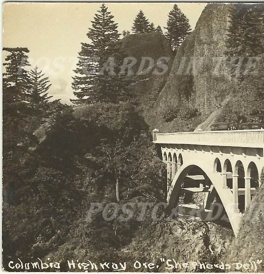 Shepherds Dell on Columbia Highway Oregon RPPC Vintage Real Photograph Postcard