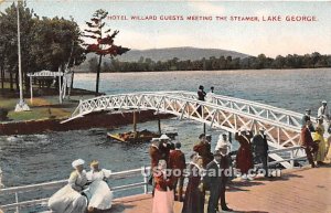 Hotel Willard Guests Metting the Stream - Lake George, New York