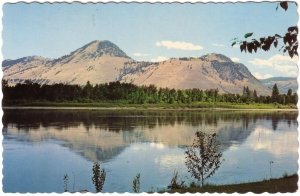 Mount Peter And Mount Paul, Thompson River, Kamloops BC, Vintage Chrome Postcard