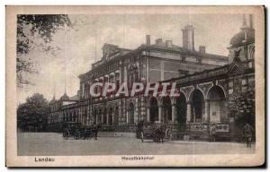 Old Postcard Landau Hauptbahnhof