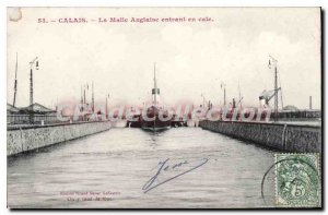 Postcard Old English Calais The Trunk incoming wedge