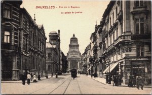 Belgium Brussels Bruxelles Le Palais de Justice Vintage Postcard C206