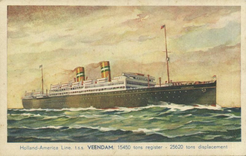 Holland America Line Steamer T.S.S. Veendam (1930s) I