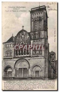 Old Postcard Vezelay Facade of & # 39eglise madeleine