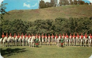 Sioux City Iowa Abu Bekr Shrine White Horse Patrol Dexter Postcard 21-14388