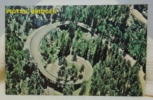 Pigtail Bridge Black Hills South Dakota Vintage Postcard