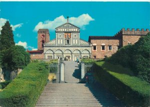 Postcard Italy Firenze basilica di St Miniato