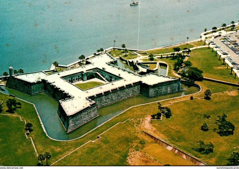 Florida St Augustine Aerial View Of Castillo De San Marcos National Monument