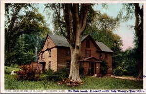 USA Home Of Louisa M. Alcott Concord Massachusetts Vintage Postcard 09.99