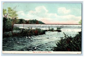 1907 Dam at Indian Orchard Massachusetts MA Coldbrock Springs MA Postcard