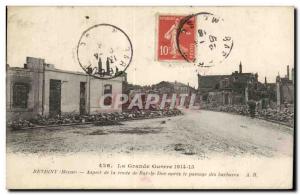 Old Postcard The Great War Revigny (Meuse) Bar Road Appearance Due to you aft...