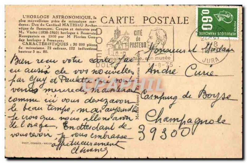Besancon - L & # 39Horloge Astronomical - Old Postcard