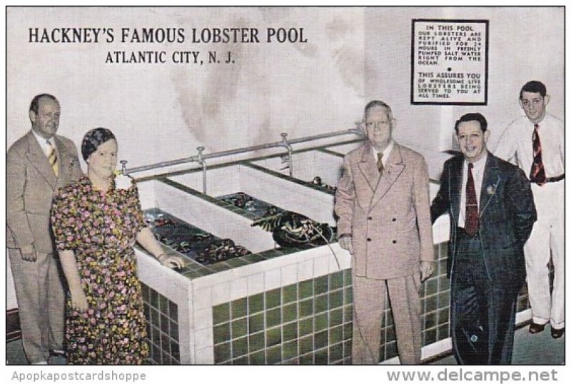 New Jersey Atlantic City Hackney's Restaurant Lobster Pool