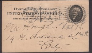 Postal Card - One Cent, United States of America, Virginia pm1908