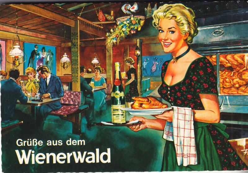 Wienerweald Restaurant - German Post Card