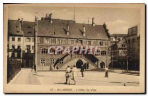 Old Postcard Mulhouse Hotel de Ville