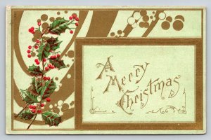 1909  Christmas Xmas Greetings   Postcard