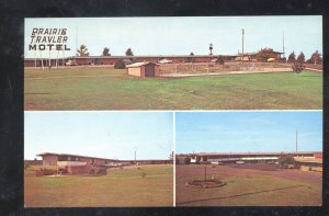 BLOOMINGTON ILLINOIS ROUTE 66 PRAIRIE TRAVLER MOTEL MULTI VIEW ILL. POSTCARD