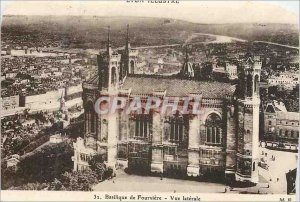Postcard Old Basilica of Fourviere Lateral View